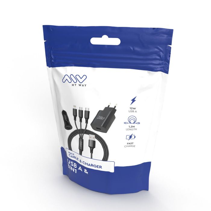 Cargador de Coche Myway Negro 2