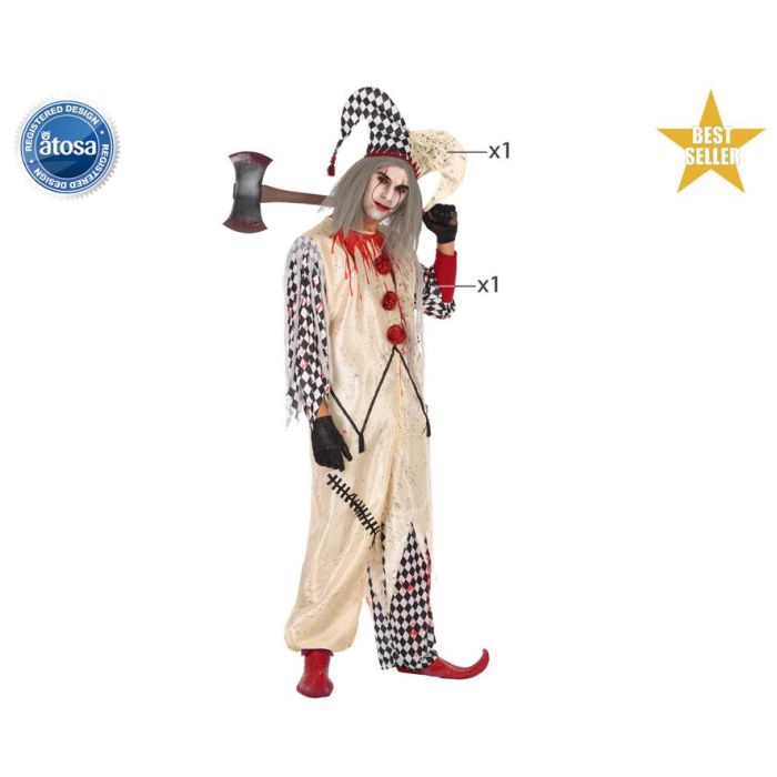 Disfraz Arlequin Sangriento Adulto XXL 0 Disfraz Arlequin Sangriento Adulto XXL 0
