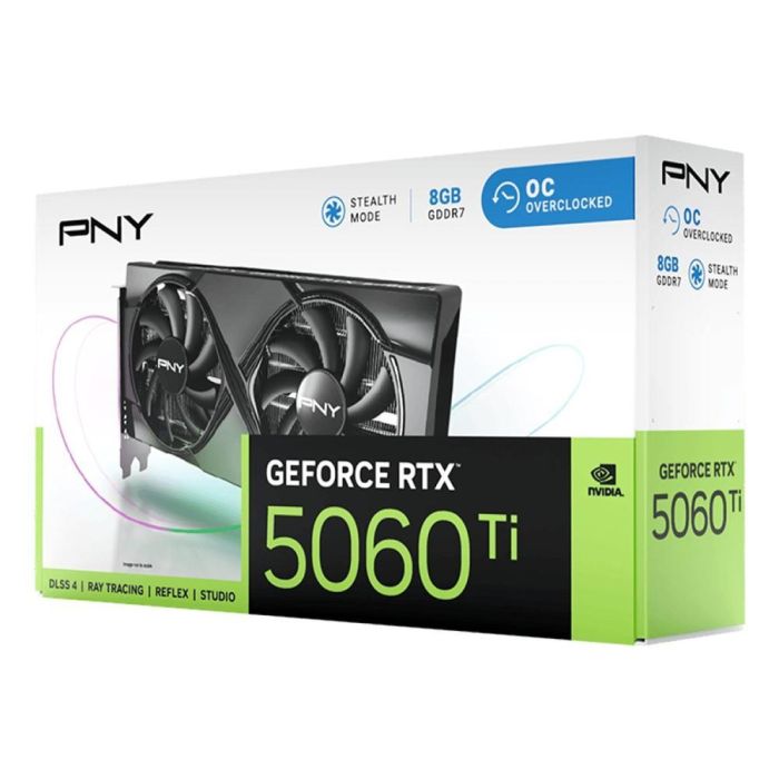 PNY RTX5060 TI 8GB GDDR7 Dual Fan Tarjeta Gráfica