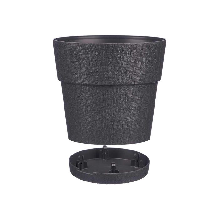 Maceta Plastico 20 Cm Ethica Antracita Stefanplast (12 Unidades) 1 Maceta Plastico 20 Cm Ethica Antracita Stefanplast (12 Unidades) 1