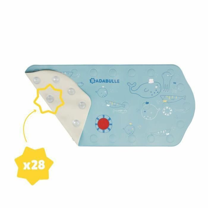 Alfombra de baño antideslizante Badabulle XXL con indicador de temperatura, 91 cm de largo 4