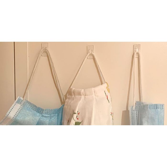 Inofix Mini ganchos colgadores adhesivos 3733-8-001 (12 unid.) - Transparentes, sin dejar rastro, PVC 4 Inofix Mini ganchos colgadores adhesivos 3733-8-001 (12 unid.) - Transparentes, sin dejar rastro, PVC 4
