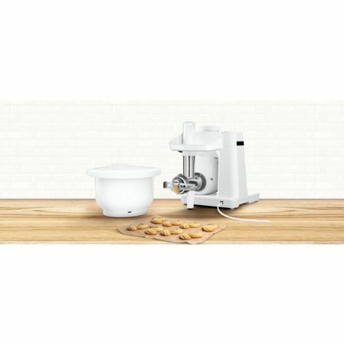 Bosch MUZS2BS Kit de accesorios de repostería para robot de cocina MUM Serie 2, con picadora de carne y bol de plástico extra. 3