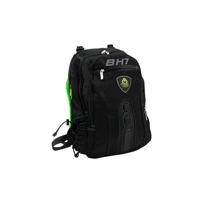 Keep Out BK7 Mochila Gaming XL Pro para Portátiles 17'' Verde con Compartimentos Acolchados y Soporte Auriculares