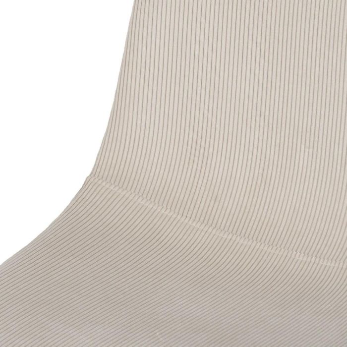 Silla Pana Crema Tejido-Metal Salón 44 X 47 X 88 cm