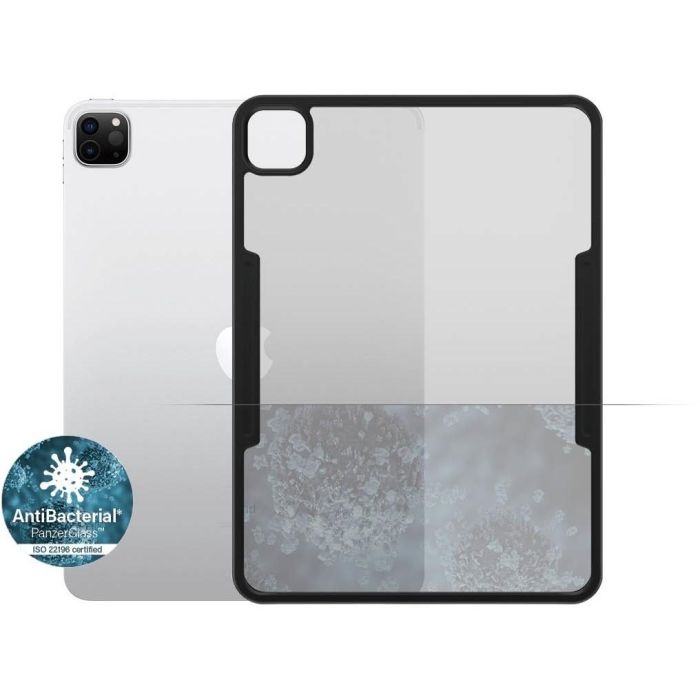 PanzerGlass ClearCase Funda para Apple iPad Pro 11" (2018-2024) Negro, Resistente a golpes y arañazos, Antibacteriano