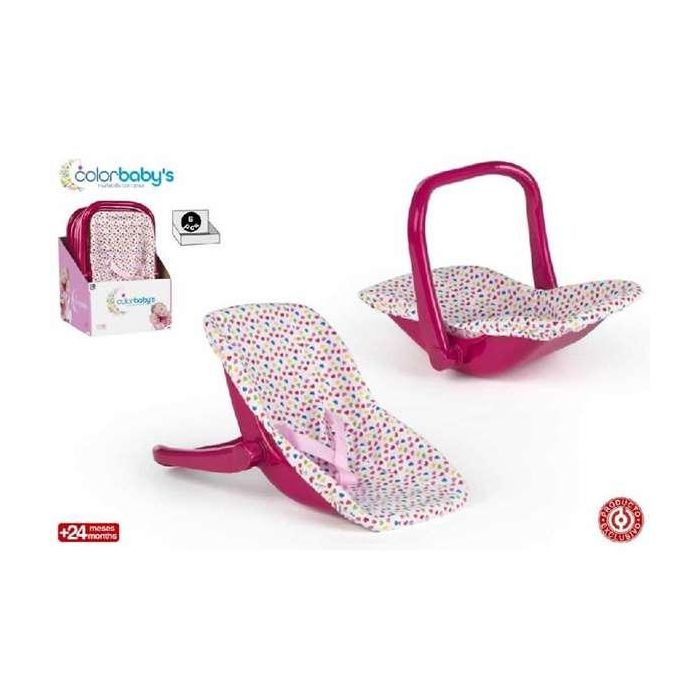 Silla portabebe rosa 1