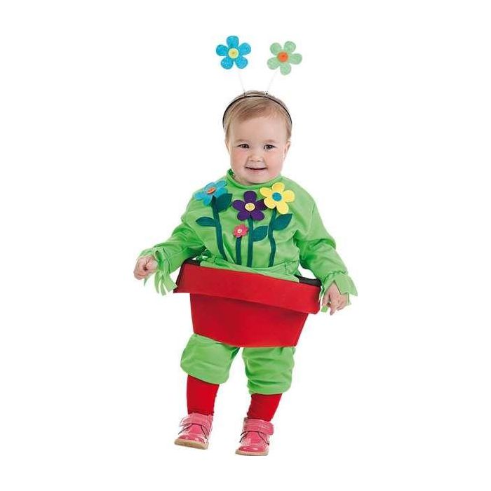 Creaciones Llopis Disfraz de Bebé Maceta con Camisa y Pantalones Talla 0 a 6 meses