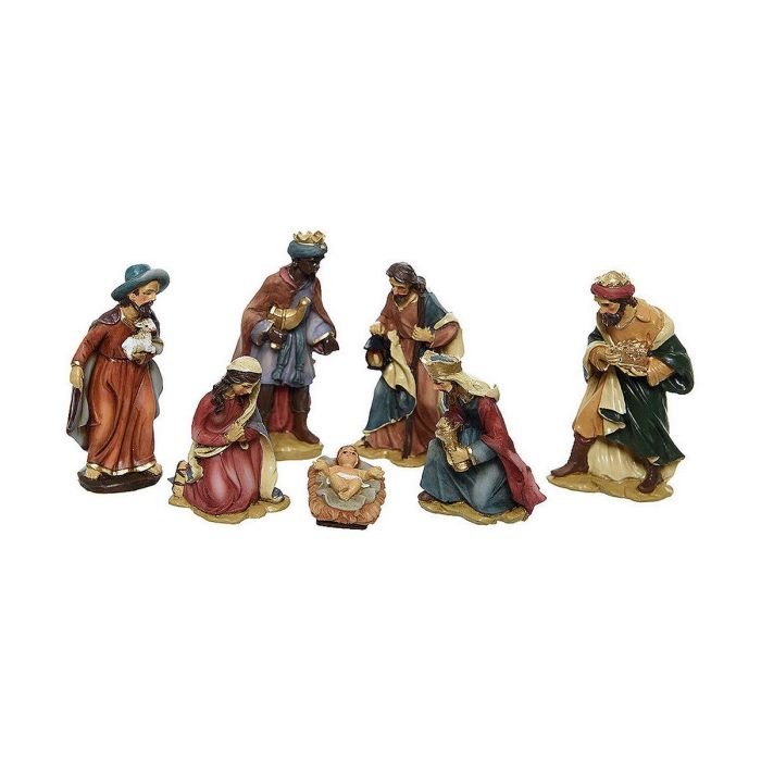 Decoris Conjunto de 7 figuras para belén 9cm, incluye María, José, Jesús, los tres reyes y un pastor