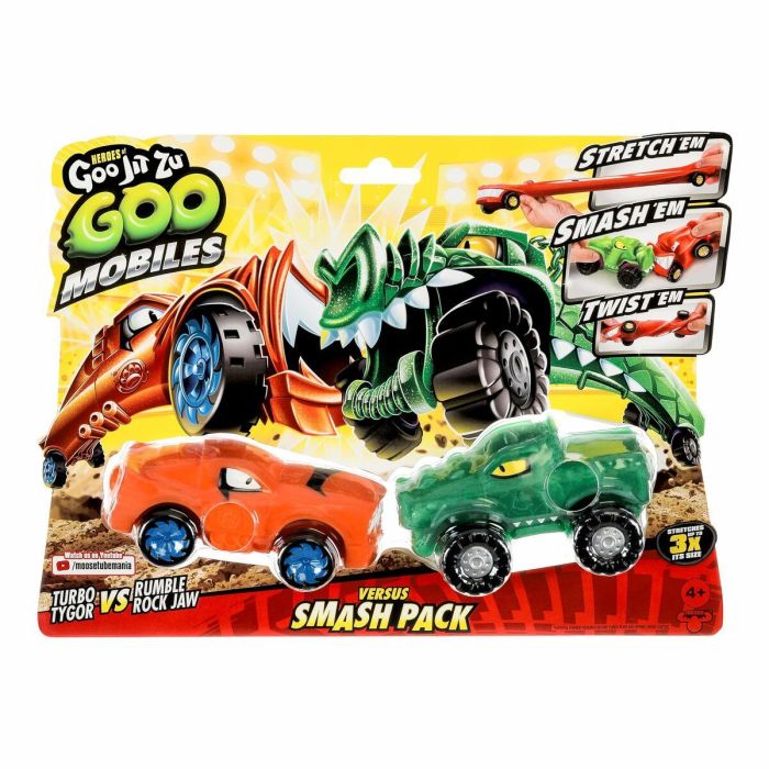Moose Toys MOO0630996426746 Vehículos Miniatura Goo Mobiles Turbo Tyger vs Rumbler Jaw 8