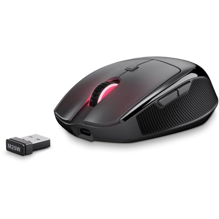 Sharkoon OfficePal M25W Ratón Gaming Inalámbrico RF + USB-C Óptico 4000 DPI Mano Derecha 6 Botones Negro con Iluminación Multi-Color 4 Sharkoon OfficePal M25W Ratón Gaming Inalámbrico RF + USB-C Óptico 4000 DPI Mano Derecha 6 Botones Negro con Iluminación Multi-Color 4