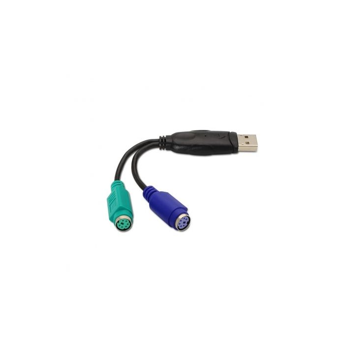 Adaptador PS/2 a USB NANOCABLE 10.03.0101 Negro 0,15 m Adaptador PS/2 a USB NANOCABLE 10.03.0101 Negro 0,15 m