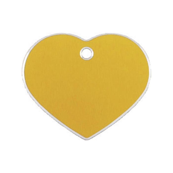 Placa identificativa para collar Imarc Hi Line Dorado Corazón Aluminio