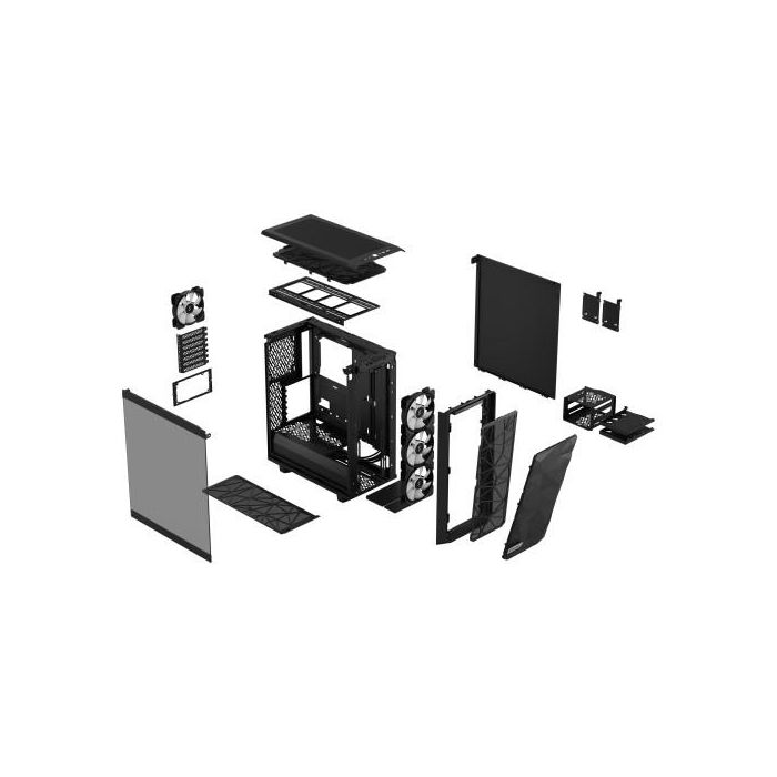 Fractal Design Meshify 2 Compact RGB Negro 3 Fractal Design Meshify 2 Compact RGB Negro 3