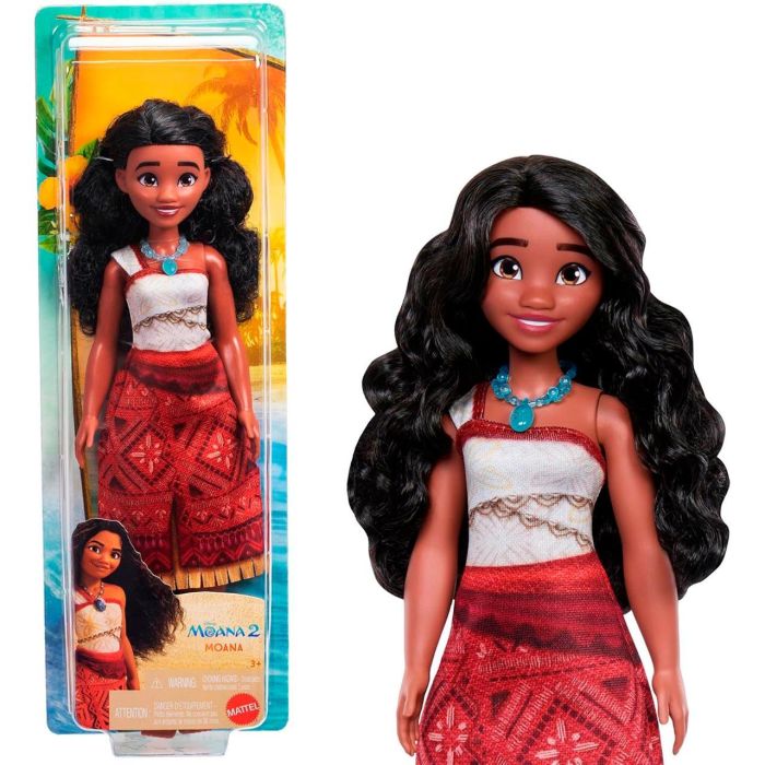 Mattel Muñeca Princesa Vaiana 2 JBT33 Disney Princess Inglés +3 Años 1