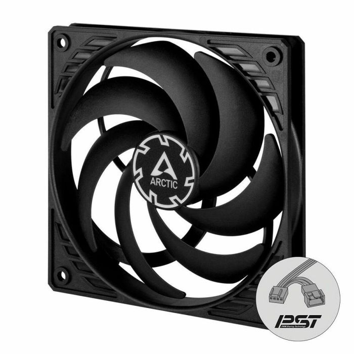 ARCTIC P12 SLIM PWM PST Ventilador 120mm para Carcasa PC, 300-2100 RPM, Silencioso (0.3 Sonio), PWM PST