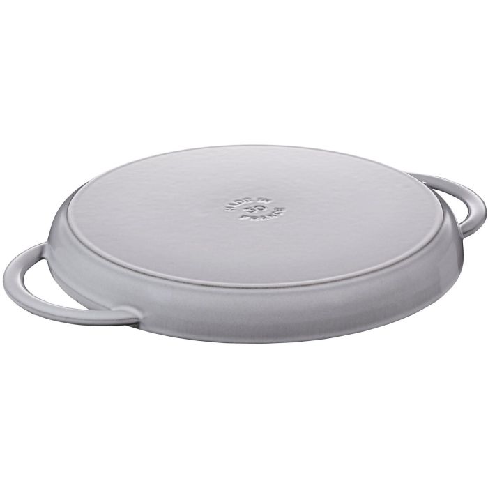 Staub Grillpfanne induktion rund 30cm Graphit-grau 1 Staub Grillpfanne induktion rund 30cm Graphit-grau 1