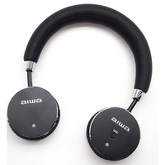 Aiwa Auriculares Inalámbricos HSTBTN-800BK Bluetooth Negro con ANC y Hyperbass 6
