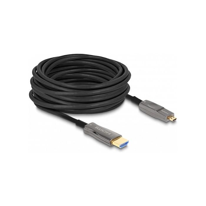 DeLOCK Cable Óptico Activo HDMI 5 en 1 8K 60Hz 30m con Adaptadores Micro HDMI a VGA y HDMI 0 DeLOCK Cable Óptico Activo HDMI 5 en 1 8K 60Hz 30m con Adaptadores Micro HDMI a VGA y HDMI 0