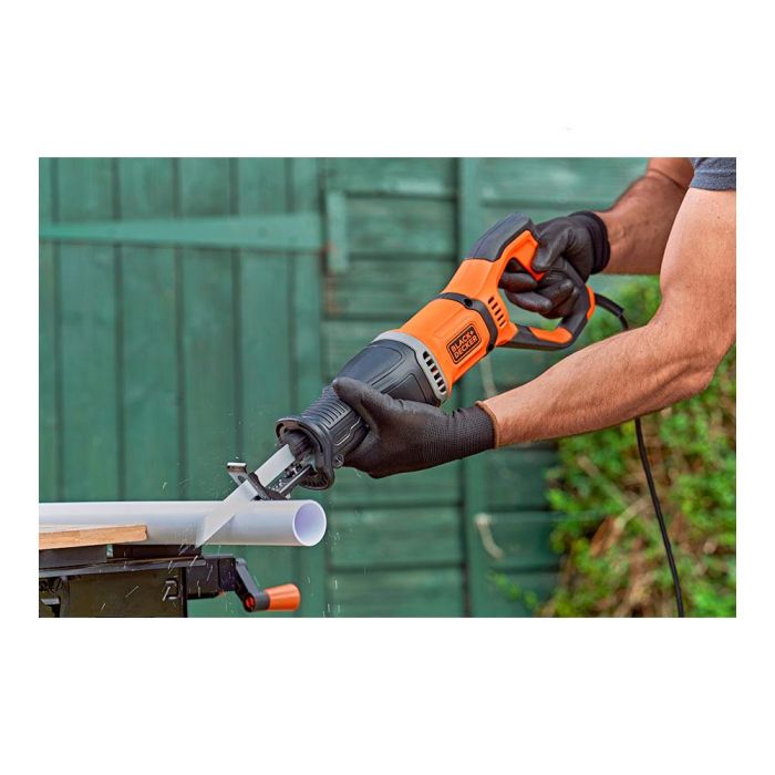 Black+Decker Sierra de Sable BES301-QS 750W con Velocidad Variable y Corte de hasta 150mm en Madera 6