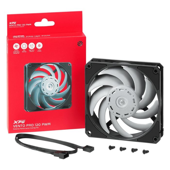 XPG Vento Pro Ventilador 120mm PWM Negro