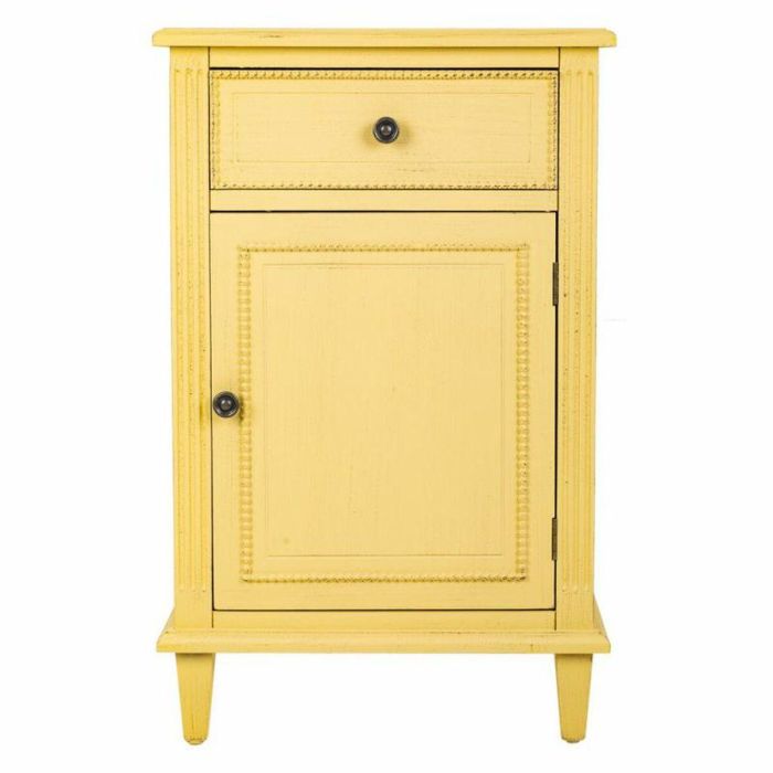 Mesita de Noche Alexandra House Living Amarillo 36 x 72 x 45 cm 2