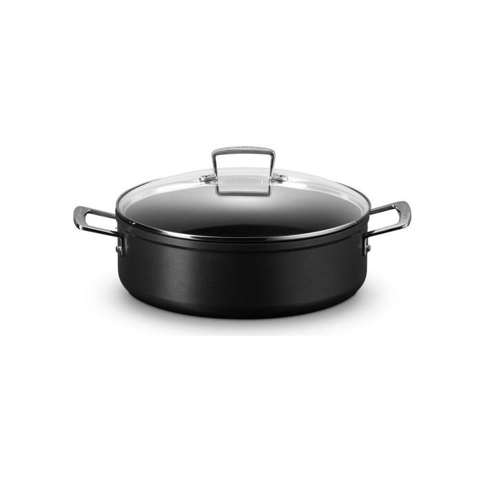 Le Creuset 51113280010500 Sauteuse Antiadherente Reforzada con Tapa de Cristal 28 cm