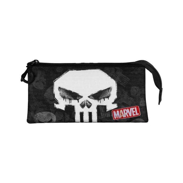 Karactermania Estuche Portatodo Triple Punisher Skull Negro 3 Compartimentos 23 x 8 x 11 cm 4 Karactermania Estuche Portatodo Triple Punisher Skull Negro 3 Compartimentos 23 x 8 x 11 cm 4