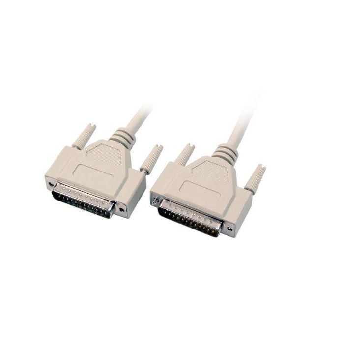 MicroConnect PRIGG10 - Cable de Datos Serie D-SUB 25-pin Macho-Macho 10m Beige para Conexiones DB25