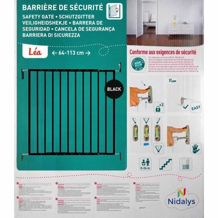 Nordlinger Pro Children's Safety Barriere Negro - Negro - 64 a 113 cm - Acero - Barriere de puerta 1