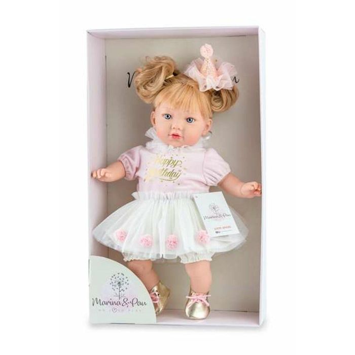 Muñeca alina party en estuche cuerpo blandito 45cm 1