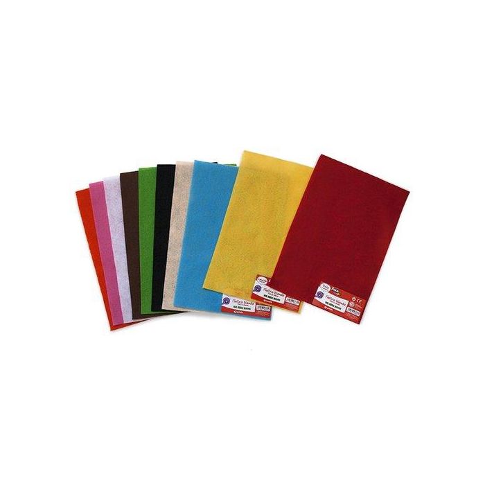Fieltro Fixo Kids 170G 20X30 Amarillo Bolsa De 10