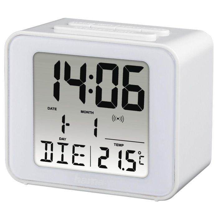 HAMA Home Reloj Despertador Cube Blanco 12