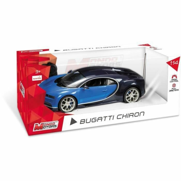 Mondo Motors Coche de Control Remoto Bugatti Chiron 1:14, Todas Direcciones, 8 km/h, Carrocería Dura, Réplica para Niños +3 Años 1 Mondo Motors Coche de Control Remoto Bugatti Chiron 1:14, Todas Direcciones, 8 km/h, Carrocería Dura, Réplica para Niños +3 Años 1