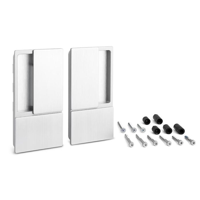 CERRAD/PICAP. MAGNETICOS Manilla Wave Fija Enrasada para Puerta Batiente Ciega. Acabado Cromo Satinado, Compatible Espesor hasta 60mm