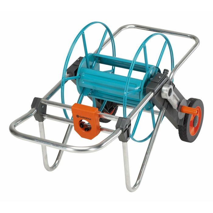 Gardena 100 Enrollador de Manguera de Jardín Metálico con Ruedas, para Mangueras de hasta 100 metros y 13 mm de Diámetro 1