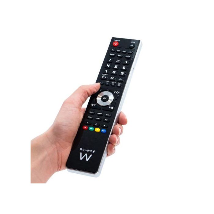 Ewent EW1570 Mando a distancia universal 4 en 1, programable por PC Windows para TV, DTT, SAT, DVD, Blu-ray, Proyector, Barra de sonido, VCR. Negro 2 Ewent EW1570 Mando a distancia universal 4 en 1, programable por PC Windows para TV, DTT, SAT, DVD, Blu-ray, Proyector, Barra de sonido, VCR. Negro 2