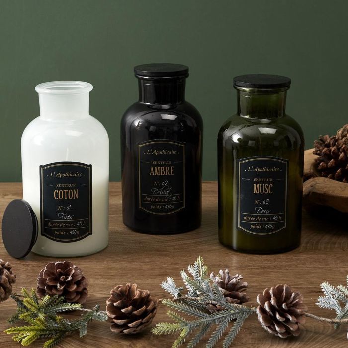 Home Deco Factory Vela Perfumada Lounge Flor de Algodón Ámbar Almizcle Vidrio 20 cm 1 Home Deco Factory Vela Perfumada Lounge Flor de Algodón Ámbar Almizcle Vidrio 20 cm 1