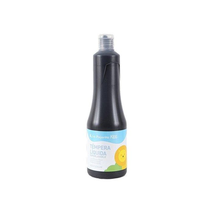 Tempera La Pajarita Liquida 500 Ml (Botella) Negro Tl-12