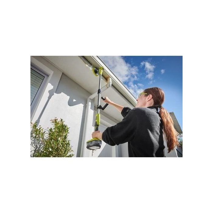 Ryobi RYO4892210186751 Cepillo Motorizado Telescópico 18V, Diámetro 150mm, 210 rpm, Pértiga 1-1.4m, Incluye Cepillo y Espuma 1
