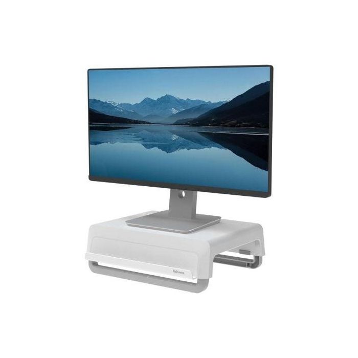 Fellowes Soporte Elevador Para Monitor Breyta - 3 Ajustes de Altura, Diseño Ergonómico, Blanco Fellowes Soporte Elevador Para Monitor Breyta - 3 Ajustes de Altura, Diseño Ergonómico, Blanco