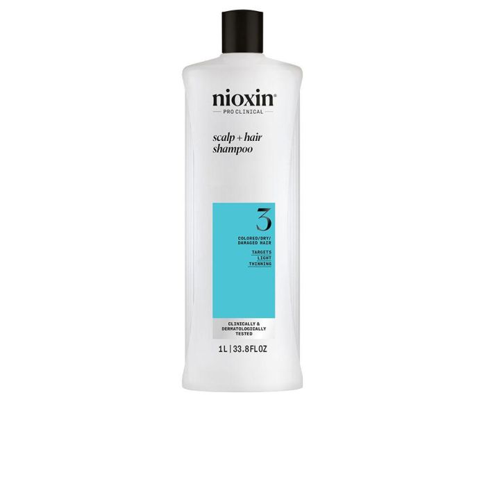 Nioxin Champú Sistema 3 para Cabello Teñido y Dañado con Debilitamiento Leve 1000 ml 0 Nioxin Champú Sistema 3 para Cabello Teñido y Dañado con Debilitamiento Leve 1000 ml 0