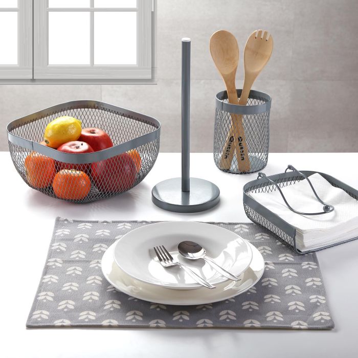 Servilletero Gris Versa 20X6CM (2 Unidades) 1 Servilletero Gris Versa 20X6CM (2 Unidades) 1