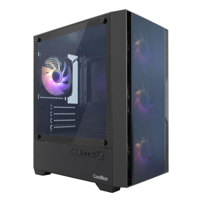 Coolbox GM220 MPFusion Caja PC Gaming Micro ATX/ITX Torre con Cristal Templado y 4 Ventiladores Preinstalados USB-C 0 Coolbox GM220 MPFusion Caja PC Gaming Micro ATX/ITX Torre con Cristal Templado y 4 Ventiladores Preinstalados USB-C 0