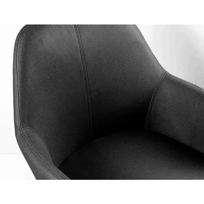 Q-connect Silla Confidente Siemione Base Metálica Color Gris Oscuro, Altura Máxima 820 mm, Ancho 570 mm, Profundidad 580 mm 8