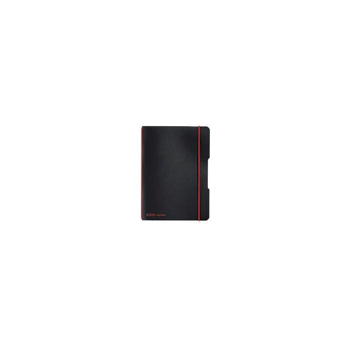 Herlitz Notizheft my.book flex A5 PP 40Bl. kariert schwarz 0 Herlitz Notizheft my.book flex A5 PP 40Bl. kariert schwarz 0