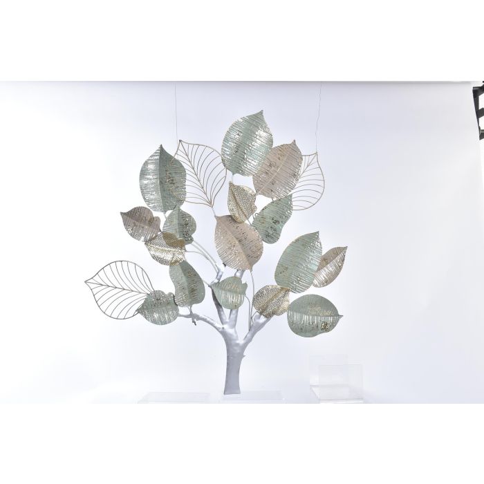 DKD Home Decor Decoración Pared Shabby Hojas Metal Verde Plateado Dorado 102 x 108.6 x 7 cm 0 DKD Home Decor Decoración Pared Shabby Hojas Metal Verde Plateado Dorado 102 x 108.6 x 7 cm 0