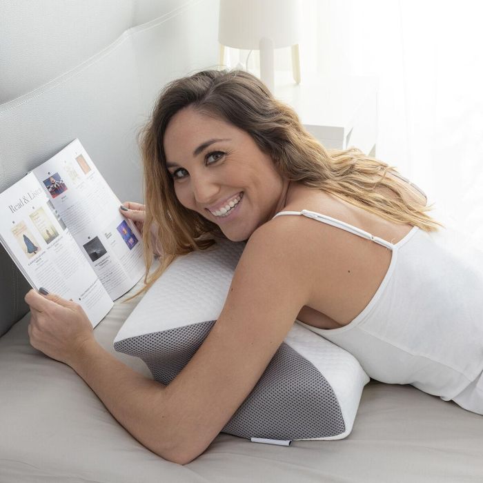 Almohada Viscoelástica Cervical con Contorno Ergonómico Conforti InnovaGoods 5