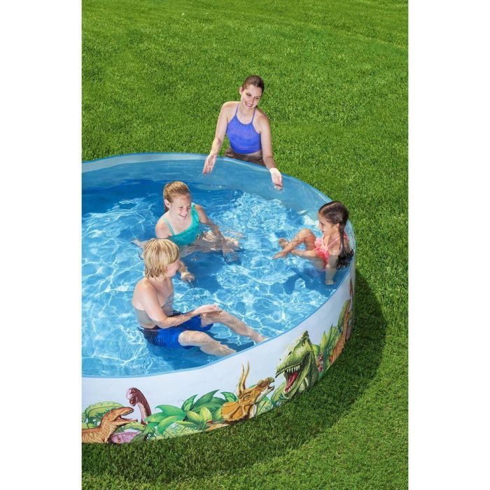 Bestway Piscina Rigida Infantil PVC Dinosaurios 244x46 cm +3 Años Jardin 55001 1 Bestway Piscina Rigida Infantil PVC Dinosaurios 244x46 cm +3 Años Jardin 55001 1