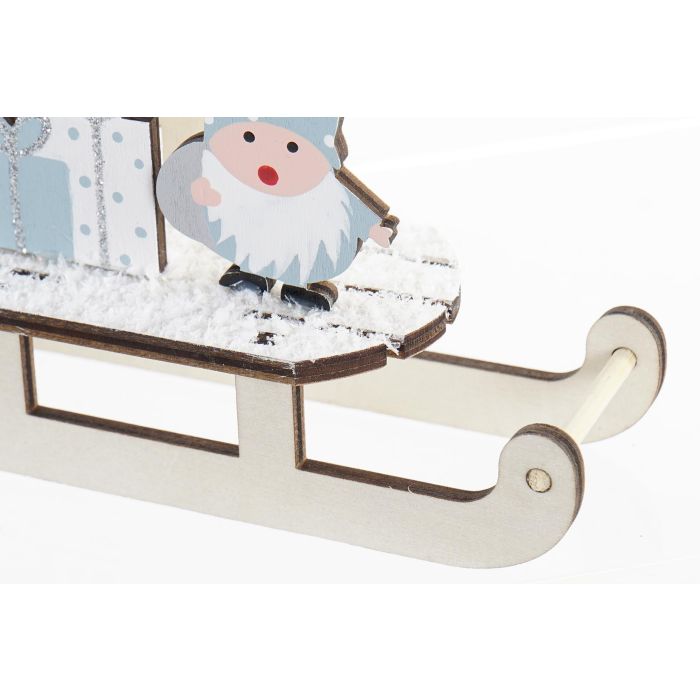 Decoracion Navidad Fantasia DKD Home Decor Azul Gris 11 x 5.5 x 12.5 cm (12 Unidades) 2